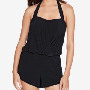 MagicSuit Underwire Bra Adjustable Halter Tie One Piece Women's Size 16